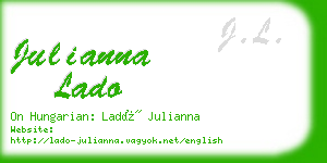 julianna lado business card